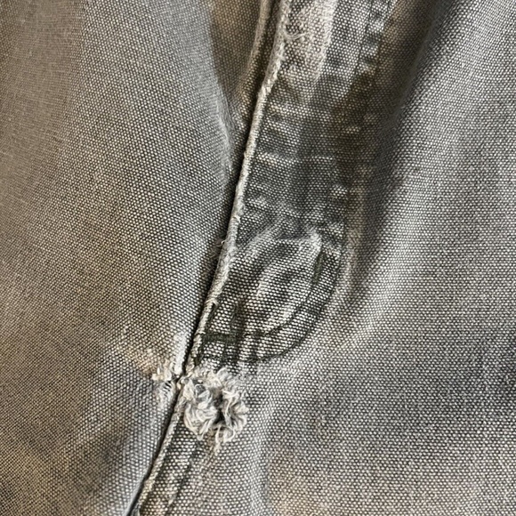 Vintage Carhartt Carpenter Pants Gray Distressed 36x30 Baggy Workwear Outdoors - Picture 5 of 16